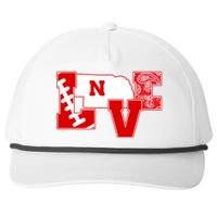 Love Nebraska Football Snapback Five-Panel Rope Hat