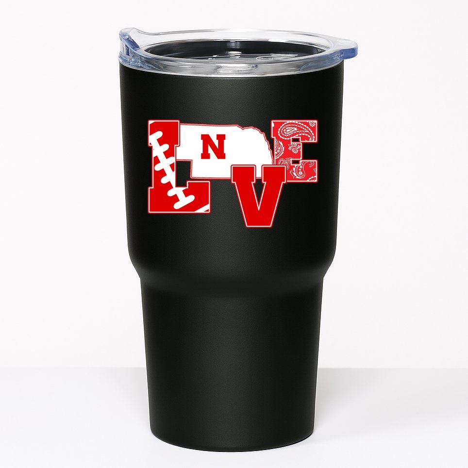 Love Nebraska Football Tumbler