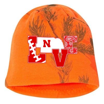 Love Nebraska Football Kati - Camo Knit Beanie