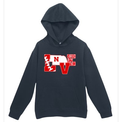 Love Nebraska Football Urban Pullover Hoodie