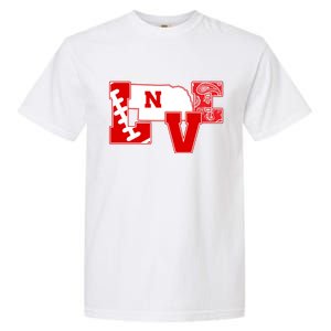 Love Nebraska Football Garment-Dyed Heavyweight T-Shirt