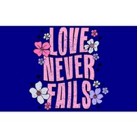 Love Never Fails Groovy Valentines Day Christian Religious Great Gift Bumper Sticker