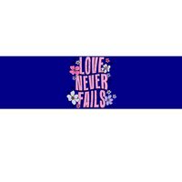 Love Never Fails Groovy Valentines Day Christian Religious Great Gift Bumper Sticker