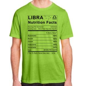 Libra Nutrition Facts Zodiac Sign Birthday Gift Cute Gift Adult ChromaSoft Performance T-Shirt