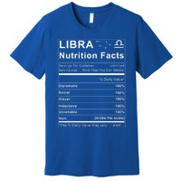 Libra Nutrition Facts Zodiac Sign Birthday Gift Cute Gift Premium T-Shirt