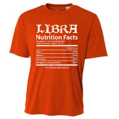 Libra Nutrition Facts Zodiac Sign Horoscope Astrology Grunge Great Gift Cooling Performance Crew T-Shirt