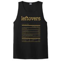 Leftovers Nutrition Facts Funny Thanksgiving Christmas Food PosiCharge Competitor Tank