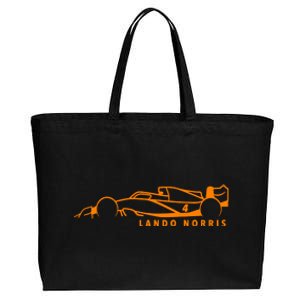 Lando Norris F1 Racing Driver Cotton Canvas Jumbo Tote