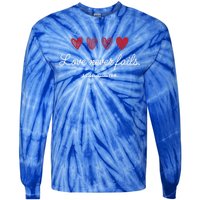 Love Never Fails Christian Valentine's Day Funny Gift Tie-Dye Long Sleeve Shirt