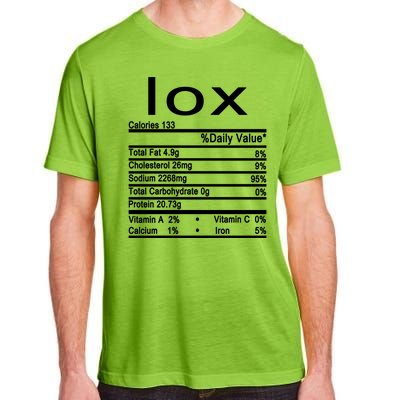 Lox Nutrition Facts Label Adult ChromaSoft Performance T-Shirt