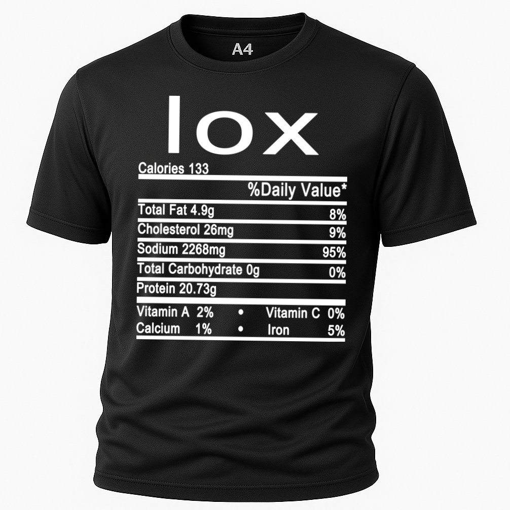 Lox Nutrition Facts Label Cooling Performance Crew T-Shirt
