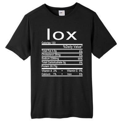 Lox Nutrition Facts Label Tall Fusion ChromaSoft Performance T-Shirt