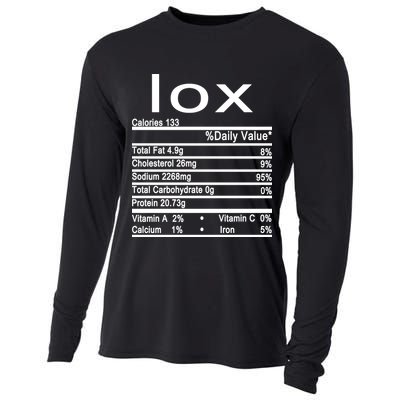 Lox Nutrition Facts Label Cooling Performance Long Sleeve Crew