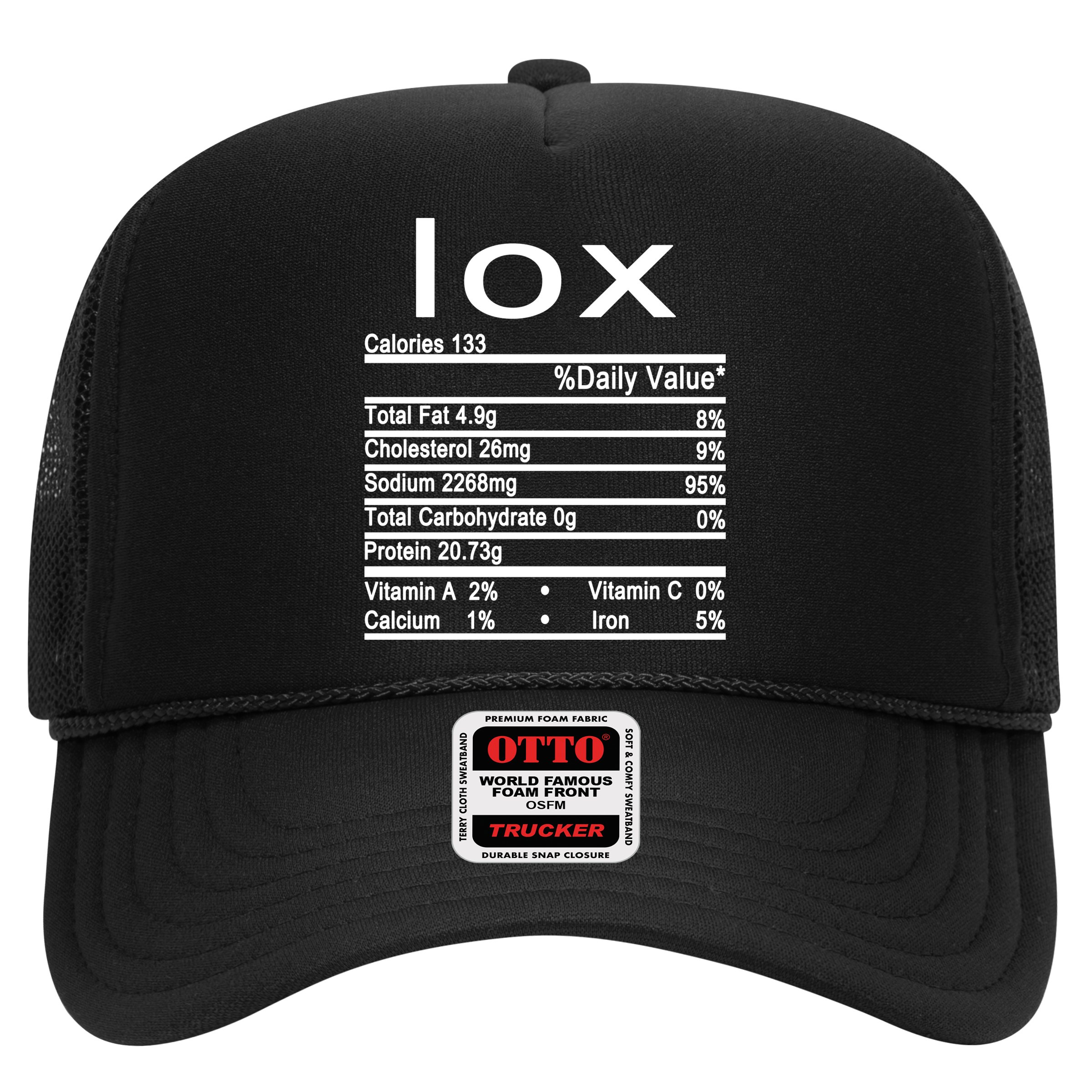 Lox Nutrition Facts Label Hat