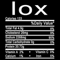 Lox Nutrition Facts Label Kids Hoodie