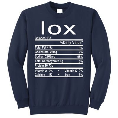 Lox Nutrition Facts Label Sweatshirt