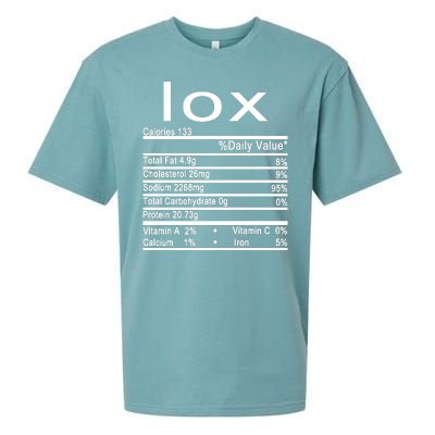 Lox Nutrition Facts Label Sueded Cloud Jersey T-Shirt