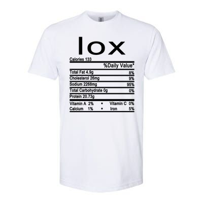 Lox Nutrition Facts Label Softstyle CVC T-Shirt