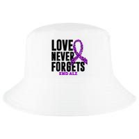 Love Never Forgets End Alzheimer Awareness Cool Comfort Performance Bucket Hat