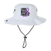 Love Never Forgets End Alzheimer Awareness Legacy Cool Fit Booney Bucket Hat