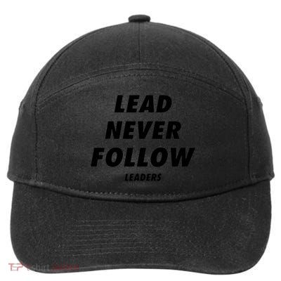 Lead Never Follow 7-Panel Snapback Hat