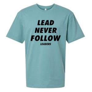 Lead Never Follow Sueded Cloud Jersey T-Shirt