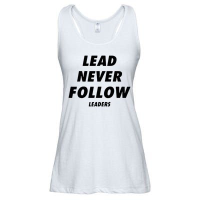 Lead Never Follow Ladies Essential Flowy Tank