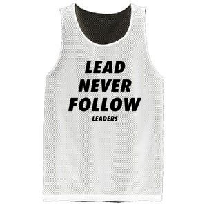 Lead Never Follow Mesh Reversible Basketball Jersey Tank