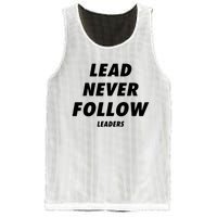 Lead Never Follow Mesh Reversible Basketball Jersey Tank