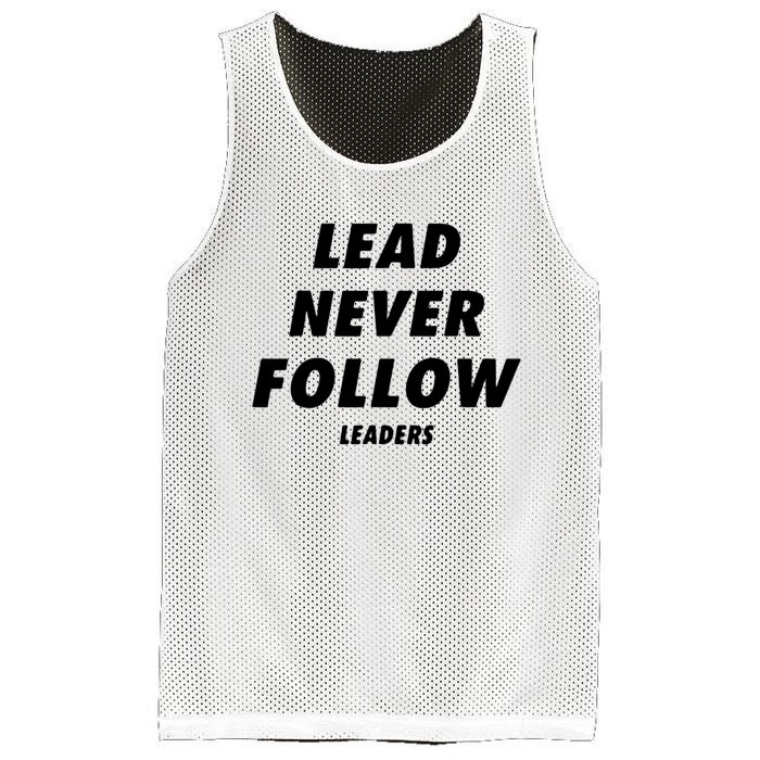 Lead Never Follow Mesh Reversible Basketball Jersey Tank