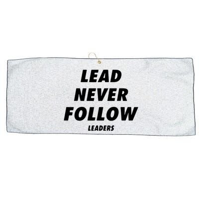 Lead Never Follow Large Microfiber Waffle Golf Towel