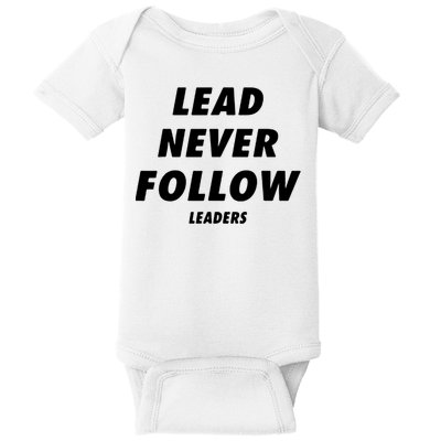 Lead Never Follow Baby Bodysuit