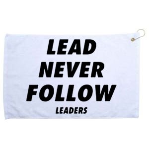 Lead Never Follow Grommeted Golf Towel