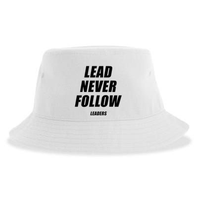 Lead Never Follow Leaders 1354 Sustainable Bucket Hat