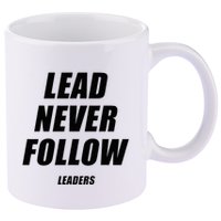 Lead Never Follow Leaders 1354 11oz C Handle Ceramic Mug