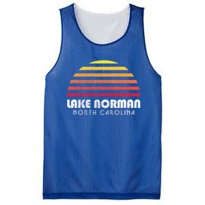 Lake Nor Gift Retro Distressed Sunset Lake Nor Gift Mesh Reversible Basketball Jersey Tank