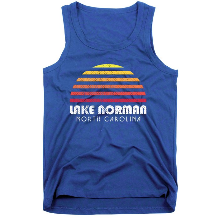 Lake Nor Gift Retro Distressed Sunset Lake Nor Gift Tank Top