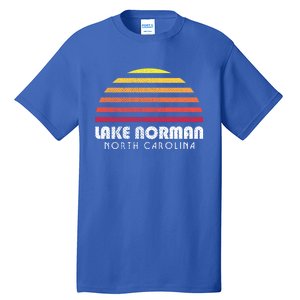 Lake Nor Gift Retro Distressed Sunset Lake Nor Gift Tall T-Shirt