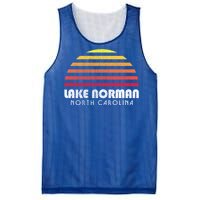 Lake Nor Gift Retro Distressed Sunset Lake Nor Gift Mesh Reversible Basketball Jersey Tank