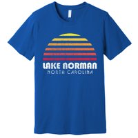 Lake Nor Gift Retro Distressed Sunset Lake Nor Gift Premium T-Shirt