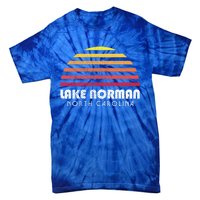 Lake Nor Gift Retro Distressed Sunset Lake Nor Gift Tie-Dye T-Shirt