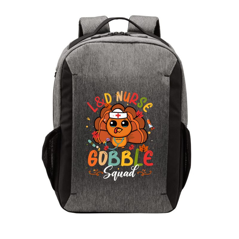 L&D Nurse Gobble Squad Funny Turkey Thanksgiving Vector Backpack