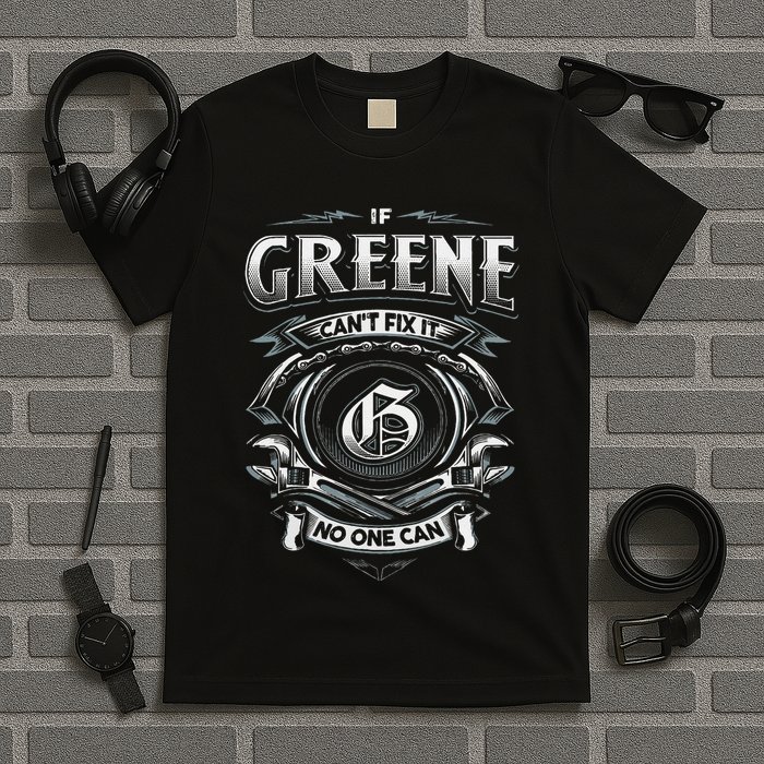 Last Name Greene If Greene CanT Fix It T-Shirt