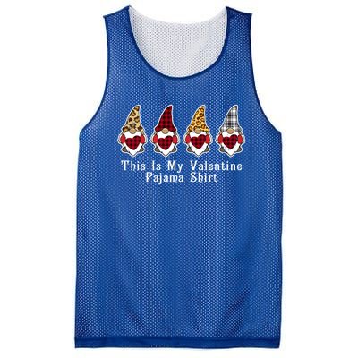 Love Nordic Gnomes This Is My Valentines Pajama Funny Gift Great Gift Mesh Reversible Basketball Jersey Tank