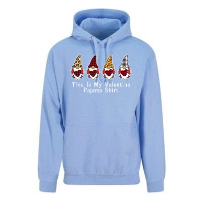 Love Nordic Gnomes This Is My Valentines Pajama Funny Gift Great Gift Unisex Surf Hoodie