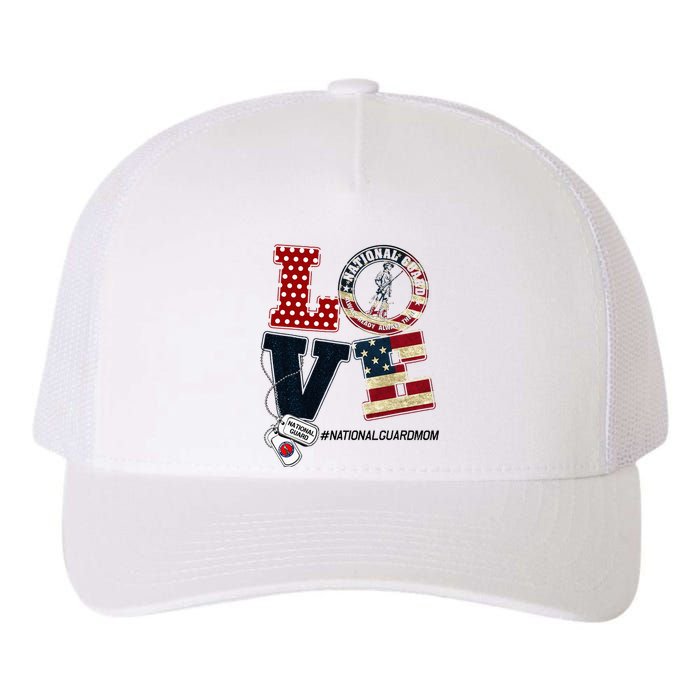 Love National Guard Mom Graduation Proud National Guard Mom Yupoong Adult 5-Panel Trucker Hat