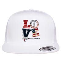 Love National Guard Mom Graduation Proud National Guard Mom Flat Bill Trucker Hat