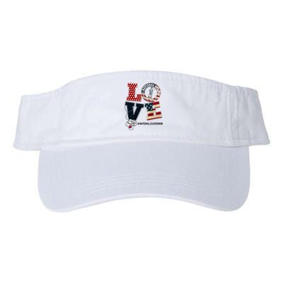 Love National Guard Mom Graduation Proud National Guard Mom Valucap Bio-Washed Visor