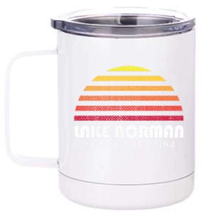 Lake Nor Gift Retro Distressed Sunset Lake Nor Gift 12 oz Stainless Steel Tumbler Cup