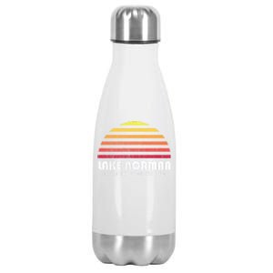 Lake Nor Gift Retro Distressed Sunset Lake Nor Gift Stainless Steel Insulated Water Bottle